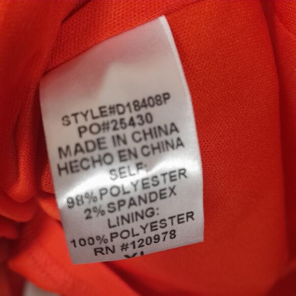 Entro Dress Red Tiered Maxi Women XL EUC Boho Western Cottagecore Lagenlook - Picture 5 of 13